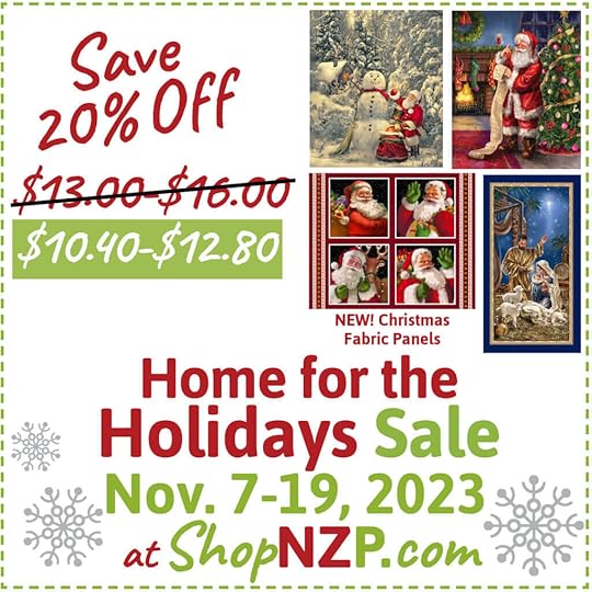 Save 20 Off Christmas Fabric Panels at Nancy Zieman Productions at ShopNZP.com Holidays Sale Nov. 7 19 2023