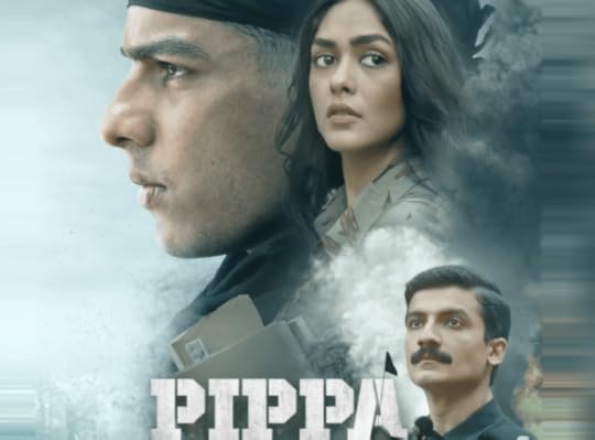Ishaan Khattar, Mrunal Thakur and Priyanshu Painyulli in a poster for
