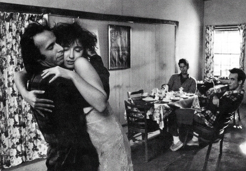 Roberto Benigni, Nicoletta Braschi, Tom Waits and John Lurie in Down By Law (1986)