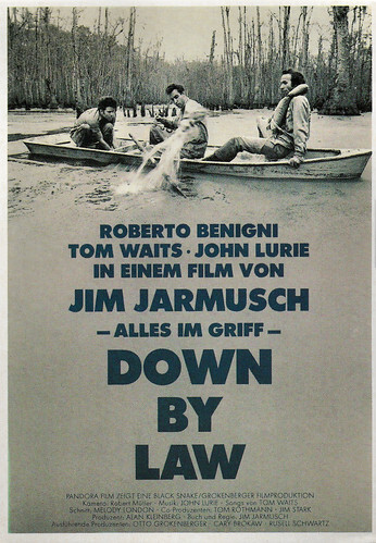 Roberto Benigni, Tom Waits and John Lurie in Down By Law (1986), Poster
