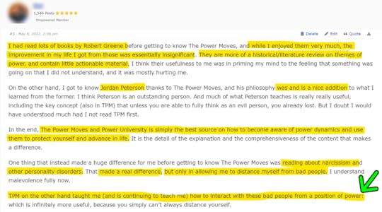 public recognition of The Power Moves expertise on dealing with manipulators