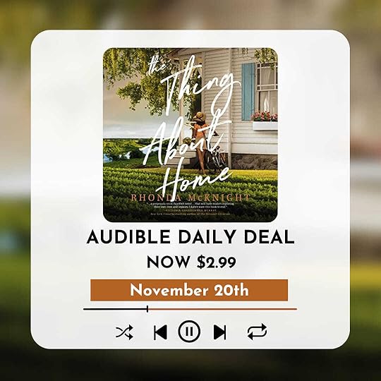 The Thing About Home Audiobook on sale.