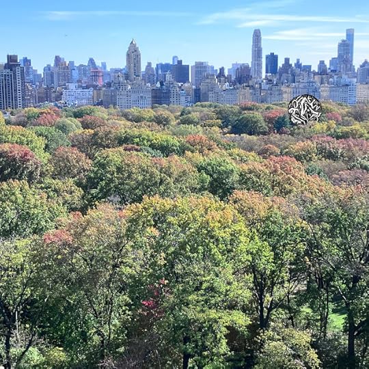 A Visitor landing in the trees of Central Park, in New York City, on a fall day.