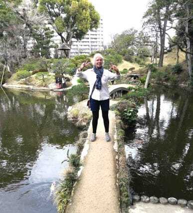 Janice Horton at Shukkeien Garden