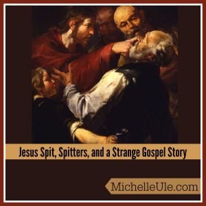 Jesus healing the Blind man