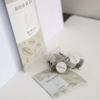 12 theebuiltjes met witte thee Bai Mu Dan – House of Tea (12 builtjes) - Thee.be