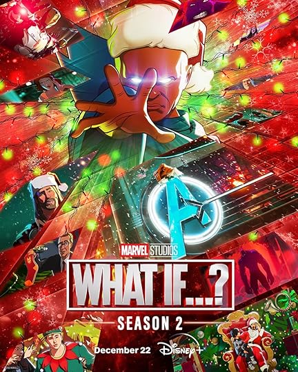 The Watcher wears a Christmas hat in the poster for What If...? season two