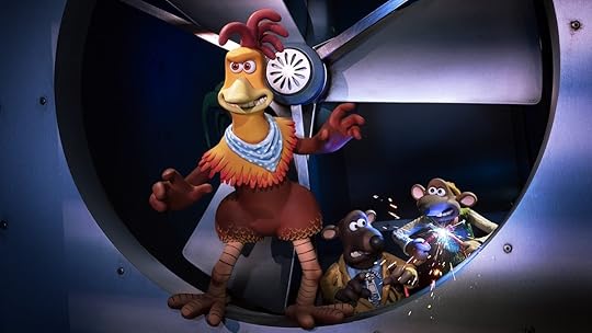 Chicken breaks into Funland Farms in Chicken Run: Dawn of the Nugget.