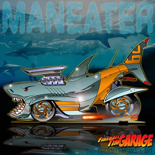 Maneater Concept Art by Fireball Tim Garage