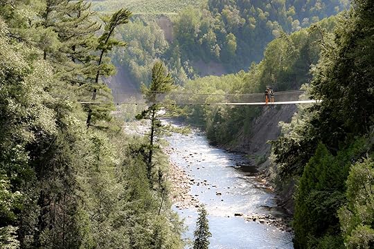 Suspension Bridge at Canyon Sainte-Anne, Quebec