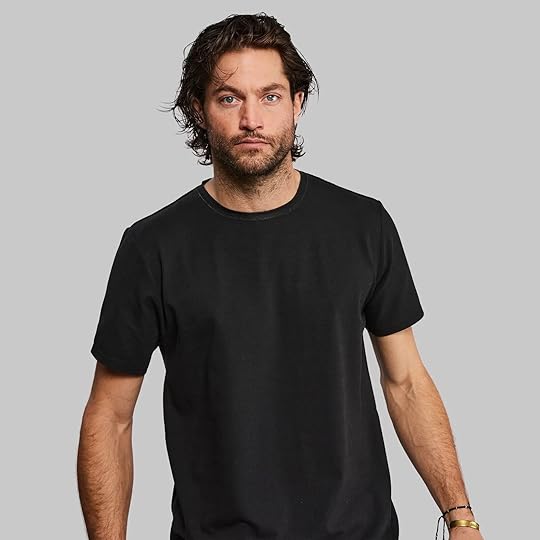 man in vollebak wooden t-shirt