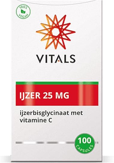 Vitals - IJzer - 25 mg - 100 Capsules - ijzerbisglycinaat met vitamine C