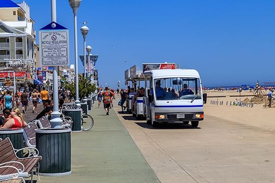 ocean city maryland beach tram