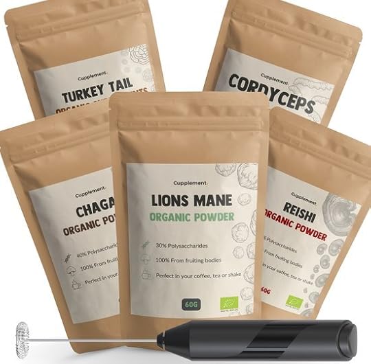 Cupplement - Paddenstoelen Poeder Mix - 6 Delige Set - Reishi, Chaga, Turkey...
