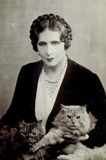 Elinor Glyn with cats