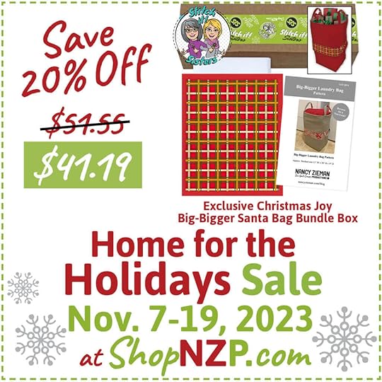 Big Bigger Santa Bag Sewing Tutorial Plus our Home for the Holidays Sale!