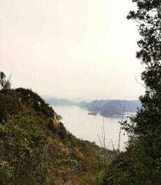 The view from Mount Misen to The Inland Sea Japan
