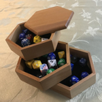 One of my jewelry boxes, loaded with dice