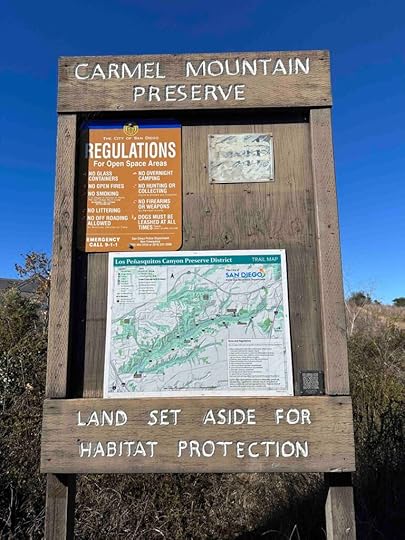 Carmel Mountain Preserve sign