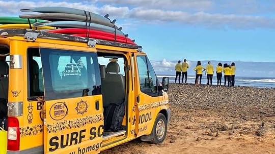 Surf van from Surfcamp Homegrown in Fuerteventura, Spain.