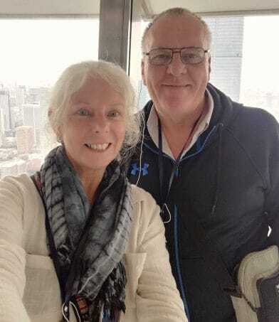 The backpacking housewife and husband at Tokyo Tower