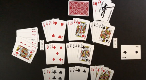 (Above is an ending layout from a game of Carousel Rummy)