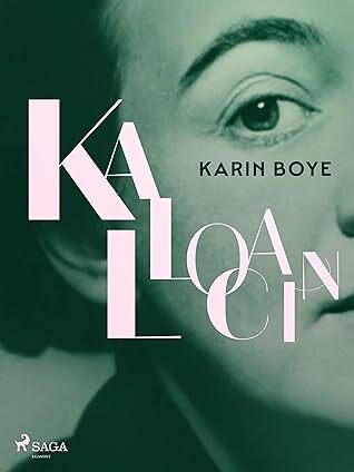 Cover for Kallocain by Karin Boye: left part of a black and white portrait of a woman.