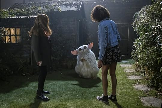 Donna and Rose Noble stand in front of Beep the Meep