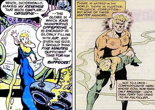 In one of DC Comics' darkest moments, Black Manta murders Aquaman's young son