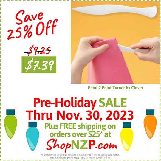 Save 25 Point 2 Point Turner by Clover at Nancy Zieman Productions at ShopNZP.com Sale thru Nov 30 2023 1