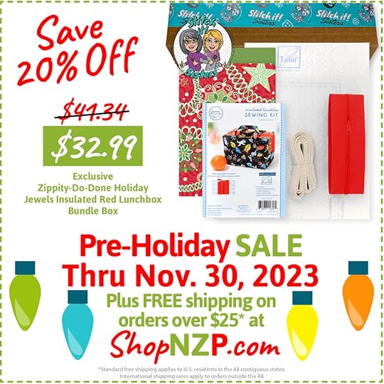 Save 20 Exclusive Zippity Do Done Holiday Jewels Insulated Red Lunchbox Bundle Box at ShopNZP.com Sale thru Nov 30 2023 1