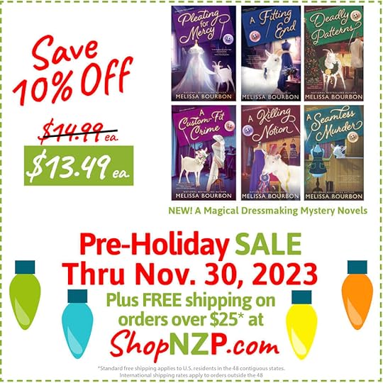 Save 10 Off A Magical Dressmaking Mystery Novels at Nancy Zieman Productions at ShopNZP.com Sale thru Nov 30 2023