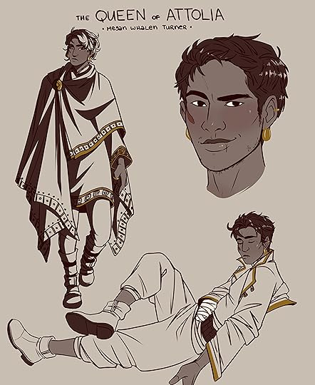 Eugenides Sketches from Queen of Attolia [OC] [ART] : r/queensthief