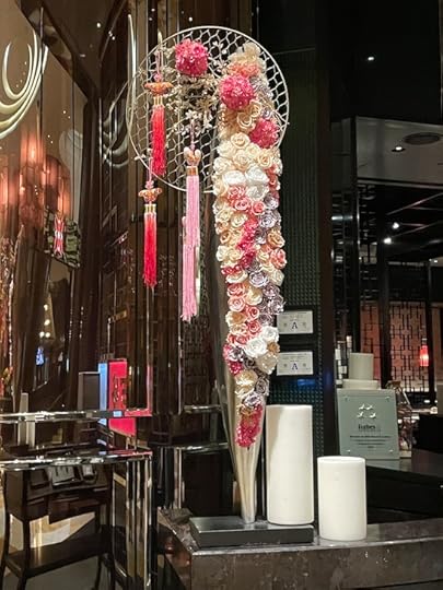 Floral arrangements from various sites.