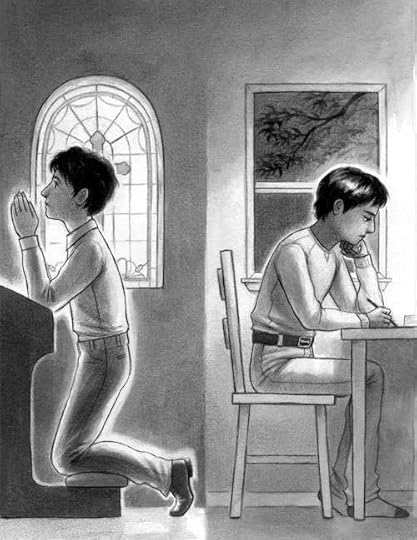 Art from Federico's debut novel, PEDRO & DANIEL, illustrated by Julie Kwon. Art © Julie Kwon