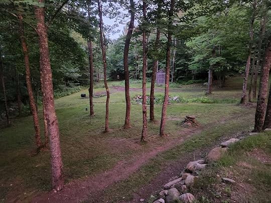 The beautiful view from Sarah's deck at sunset. © 2022 Sarah Skolfield