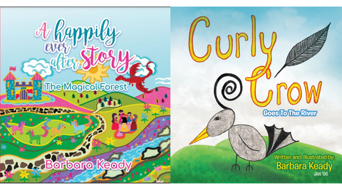 The First Curly Crow book and Happily Ever After by Barb Keady