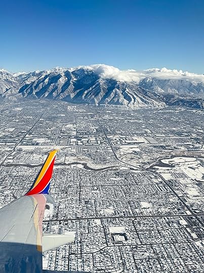 Flying into Park City, Utah