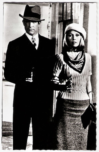 Warren Beatty and Faye Dunaway in Bonnie and Clyde (1967)