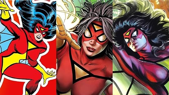 Spider-Woman Jessica Drew, from 1977 to today.