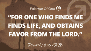 How to Obtain Favor from the Lord – Proverbs 8:35