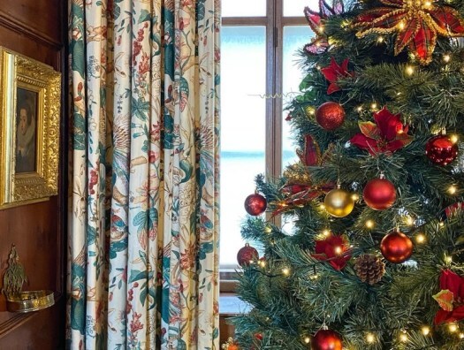 Christmas tree at Fyvie Castle