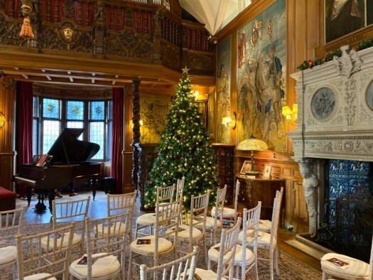 music room at Fyvie Castle