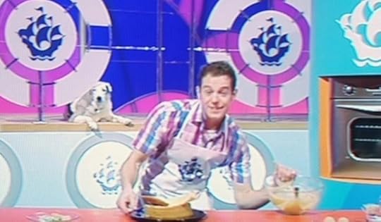Matt Baker on the Blue Peter set