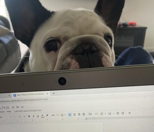 Aimee's writing buddy, Pearl. © Photo credit Aimee Satterlee