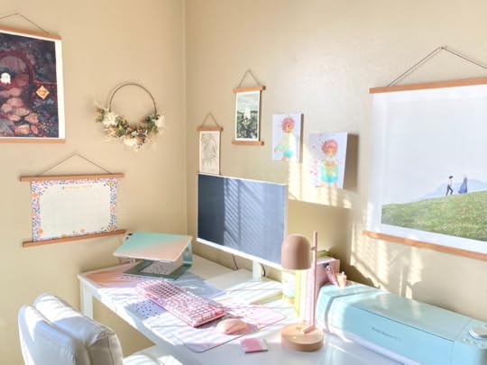 Layla’s writing workspace. © Photo Credit Layla Fallah