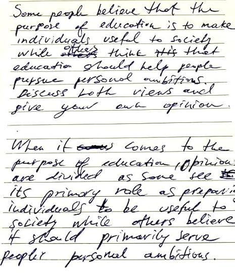 Bad Handwriting in IELTS