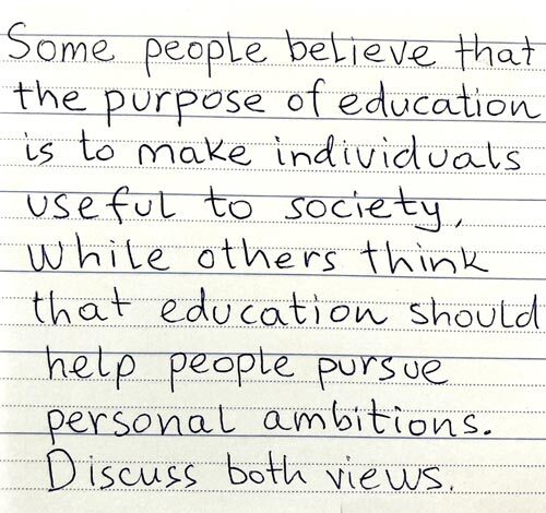 Bad Handwriting in IELTS