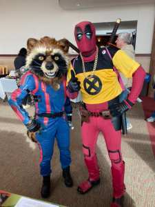 Deadpool and Rocket cosplay