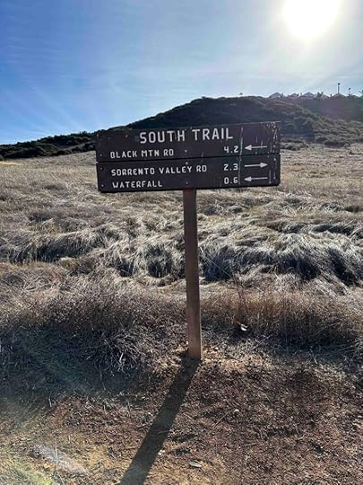 Los Penasquitos Canyon Trail waterfall sign